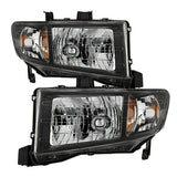 xTune Honda Ridgeline 06-13 Crystal Headlights Black HD-JH-HRID06-AM-BK