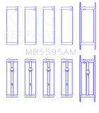 King Engine Bearings Nissan KA-24E Main Bearing Set - Size STD