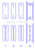King Engine Bearings Nissan VG30DE/VG30DETT Performance Main Bearing Set - Size STDX